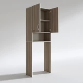 Kenzlife çamaşır makinesi dolabı sinem crd 180*066*30 banyo kiler kapaklı arkalıklı thumbnail 4