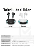 VİVO Y36 Uyumlu Bluetooth Kulaklık K68 Oyuncu Kulaklığı Tws Dokunmatik Hd Ses Mikrofon - 6