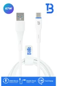TYPE-C Usb Hızlı Şarj Data Kablosu 67W 1.2m BA-01 67w - 1