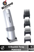 Profesyonel Erkek Tıraş Makinesi 5 Başlıklı Saç Sakal Vücut Tıraş Makinesi Günlük Bakım - 1