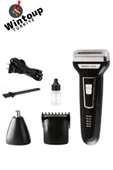 Profesyonel 3in1 Şarjlı Kablosuz Saç Sakal Kulak Burun Kıl Temizleme Makinesi Günlük Tıraş - 2