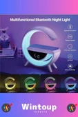 G Hoparlör Led Işıklı Rgb Aydınlatma Kablosuz Şarj Bluetooth Hoparlör Speaker 15 Watt Beyaz - 2