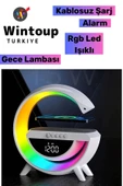 G Hoparlör Led Işıklı Rgb Aydınlatma Kablosuz Şarj Bluetooth Hoparlör Speaker 15 Watt Beyaz - 1