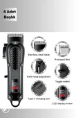 Power Şarjlı Saç Sakal Ense Düzeltme Günlük Bakım Tıraş Makinesi - 1