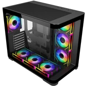 GAMEBOOSTER GB-G2851BB SEA WIEW 7-RGB FANLI GAMING MID-TOWER PC KASASI thumbnail 1