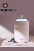 H2O Humidifier Oda Araç Aroma Difüzörü Buhar Makinesi Işıklı Hava Nemlendirici - 1