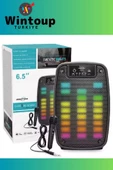 Mikrofonlu Rgb Ledli Bluetooth Hoparlör Usb-Tf-Fm - 1