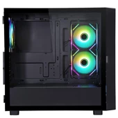 POWERBOOST PB-P4367BB 3-RGB FANLI LCD EKRANLI GAMING MID-TOWER PC KASASI thumbnail 6