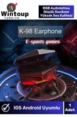 Işıklı Kablosuz K 98 Bluetooth Kulaklık Oyuncu Kulaklığı Rgb Profesyonel Ses Kalitesi thumbnail 1