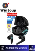 Bluetooth Kulaklık Sport Oyuncu Kulaklığı Tws ios Android Uyumlu Dokunmatik Hd Ses Mikrofon - 1