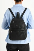 Y.S.DERİ KADIN SIRT ÇANTASI GÜNLÜK KULLANIM İÇİN İDEAL ÇOK CEPLİ SUNİ DERİ BAYAN ÇANTASI 30*25 Cm - 4