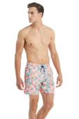 Blackspade 10046 Erkek Neon Yaprak Baskılı Şort Mayo - 1