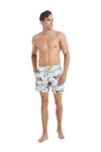 Blackspade 10027 Erkek Sörf Baskılı Şort Mayo - 3