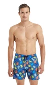 Blackspade 10033 Erkek Deniz Kaplumbağası Baskılı Şort Mayo - 1