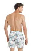 Blackspade 10027 Erkek Sörf Baskılı Şort Mayo - 2