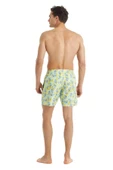 Blackspade 10419 Erkek Sarı Tropikal Baskılı Şort Mayo - 5