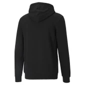 Puma Ess Big Logo Hoodie Erkek Siyah Günlük Stil Sweatshirt 586688-01 - 2