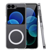 Samsung Galaxy Z Flip 6 Kılıf Nitro Anti Shock Darbe Emici Köşe Korumalı Şeffaf Silikon Kapak - 1