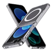 Samsung Galaxy Z Flip 6 Kılıf Nitro Anti Shock Darbe Emici Köşe Korumalı Şeffaf Silikon Kapak - 3