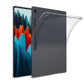 Samsung Galaxy Tab S8 Plus Kılıf Tablet Nitro Anti Shock Darbe Emici Köşe Korumalı Şeffaf Silikon Kapak - 1