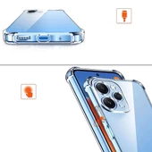 Xiaomi Redmi 12 Kılıf Nitro Anti Shock Darbe Emici Köşe Korumalı Şeffaf Silikon Kapak thumbnail 2