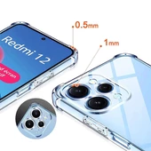 Xiaomi Redmi 12 Kılıf Nitro Anti Shock Darbe Emici Köşe Korumalı Şeffaf Silikon Kapak thumbnail 4