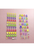 2'Lİ HARF VE RAKAM EĞİTİCİ ÖĞRETİCİ RENKLİ STİCKER - 1