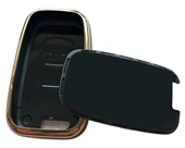 Hyundai Ix35 Santa Fe Sonata Elantra Uyumlu Smart Kumanda Kılıfı Oto Anahtarlık Siyah Gold thumbnail 5