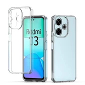 Xiaomi Redmi 13 4G Kılıf Şeffaf İnce ve Esnek Süper Silikon Kılıf - 2