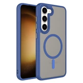 Galaxy S23 Kılıf Mat Arka Yüzey Wireless Şarj Özellikli Flet Magsafe Kılıf - 2