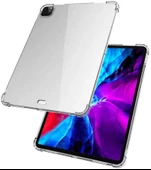 iPad Pro 12.9 2022 M2 Kılıf Nitro Anti Shock Darbe Emici Köşe Korumalı Şeffaf Silikon Kapak - 10