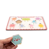 Montessori Geometrik Şekiller Ahşap Bultak Puzzle Seti / Eğitici, Öğretici ve Güvenli Çocuk Oyuncağı - 2