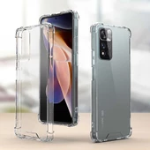 Xiaomi Redmi Note 11 Pro Plus 5G Kılıf Nitro Anti Shock Darbe Emici Köşe Korumalı Şeffaf Silikon Kapak thumbnail 3