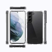 Samsung Galaxy S22 Kılıf Nitro Anti Shock Darbe Emici Köşe Korumalı Şeffaf Silikon Kapak thumbnail 5