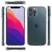 iPhone 13 Pro Kılıf Nitro Anti Shock Darbe Emici Köşe Korumalı Şeffaf Silikon Kapak - 2