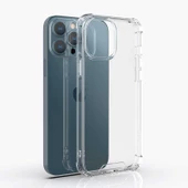 iPhone 13 Pro Kılıf Nitro Anti Shock Darbe Emici Köşe Korumalı Şeffaf Silikon Kapak - 1