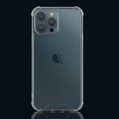 iPhone 13 Pro Kılıf Nitro Anti Shock Darbe Emici Köşe Korumalı Şeffaf Silikon Kapak - 9