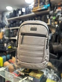 BAGSLAB GRİ KETEN SU GEÇİRMEZ KUMAŞ OKUL SIRT ÇANTASI thumbnail 1