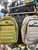 BAGSLAB GRİ KETEN SU GEÇİRMEZ KUMAŞ OKUL SIRT ÇANTASI thumbnail 7