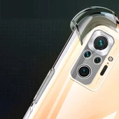 Xiaomi Redmi Note 10 Pro Kılıf Nitro Anti Shock Darbe Emici Köşe Korumalı Şeffaf Silikon Kapak - 7