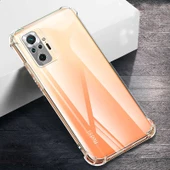 Xiaomi Redmi Note 10 Pro Kılıf Nitro Anti Shock Darbe Emici Köşe Korumalı Şeffaf Silikon Kapak - 6