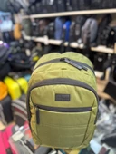 BAGSLAB HAKİ KETEN SU GEÇİRMEZ KUMAŞ OKUL SIRT ÇANTASI thumbnail 3