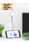 Şarjlı Dokunmatik 20 Led Çalışma Okuma Işığı Masa Lambası Kademeli Parlaklık Powerbank 1200mah thumbnail 1