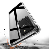 Samsung Galaxy A91 (S10 Lite) Kılıf Nitro Anti Shock Darbe Emici Köşe Korumalı Şeffaf Silikon Kapak - 4
