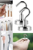 Magnet Askı 2 'li Güçlü Çok Amaçlı Manyetik Mutfak Banyo Askısı - 8