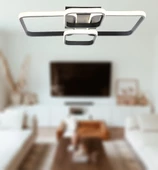 TT Aydınlatma TT500-4-SY  Mat Siyah Plofonyer 4 lü Led Avize - 3