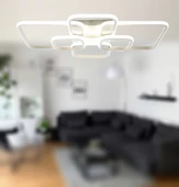 TT Aydınlatma TT500-6-BY  Mat Beyaz Plofonyer 6 lı Led Avize thumbnail 2