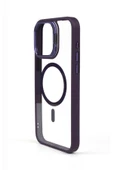 iphone 14  Kılıf Magsafe uyumlu Kamera Standlı +Lens koruyuculu Kapak - 2