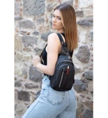 Monalisa HomeNewish Çapraz Göğüs Ve Omuz Çantası BodyBag Siyah (Boy:30cm En:16cm) thumbnail 3