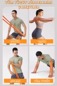 5-15-25-35 KG Direnç Bandı Seti Kas Geliştirme Lastiği Fitness Pilates Cross Training Bant 4 Sertlik - 8